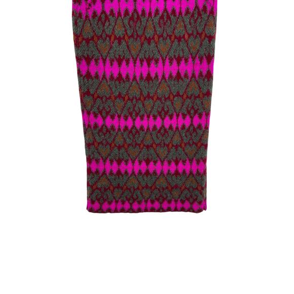 Rhode Sweater Skirt Knit Fair Isle Long Midi Length Red Pink Green Size Small - Picture 8 of 10